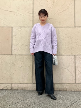 「upperhights（アッパーハイツ）のアイテム」を使った、umedaさん（レディース・164cm）の冬コーディネート