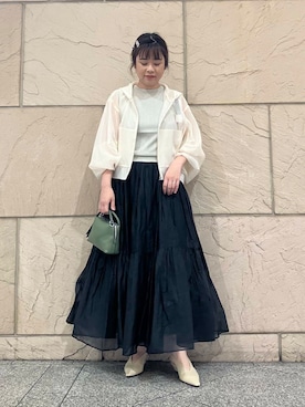 Marilyn Moon（マリリンムーン）の「ラッフルプリーツレイヤード