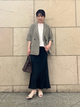 「URBAN RESEARCH ROSSO WOMEN（アーバンリサーチ　ロッソ）のUVカットクールタッチタックスリーブプルオーバー（Tシャツ/カットソー、ピンク系）」を使った、umedaさん（レディース・164cm）の春コーディネート