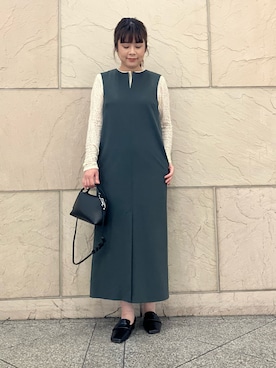 「GIANNI CHIARINI（ジャンニ キアリーニ）のアイテム（ハンドバッグ）」を使った、umedaさん（レディース・164cm）の夏コーディネート