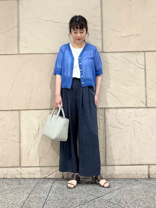 【URBAN　RESEARCH　ROSSO】デザインボタンシアーカーディガン URBAN RESEARCH ROSSO 【URBAN RESEARCH ROSSO】デザインボタン
