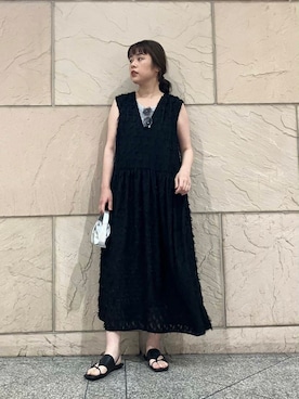 「アイテム（メガネ）」を使った、umediaさん（レディース・164cm）の夏コーディネート