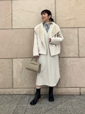 「URBAN RESEARCH ROSSO WOMEN（アーバンリサーチ　ロッソ）のアイテム」を使った、umedaさん（レディース・164cm）の冬コーディネート