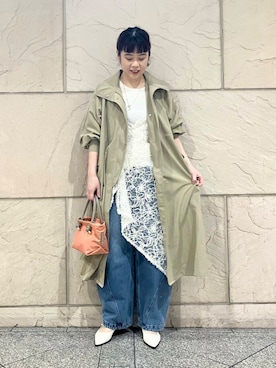 「アイテム（モッズコート）」を使った、umedaさん（レディース・164cm）の冬コーディネート