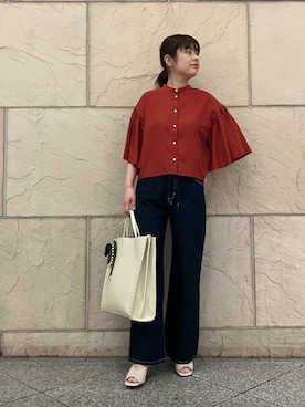 「URBAN RESEARCH ROSSO WOMEN（アーバンリサーチ　ロッソ）のアイテム（パンツ）」を使った、umedaさん（レディース・164cm）の春コーディネート