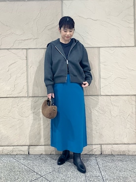 「CHIGNON（シニヨン）のアイテム（トップス）」を使った、umediaさん（レディース・164cm）の秋コーディネート