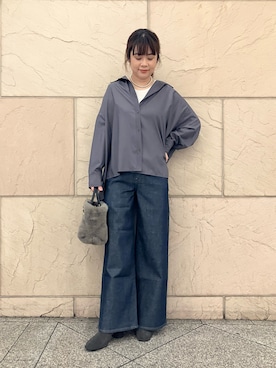 「upperhights（アッパーハイツ）のアイテム」を使った、umedaさん（レディース・164cm）の秋コーディネート