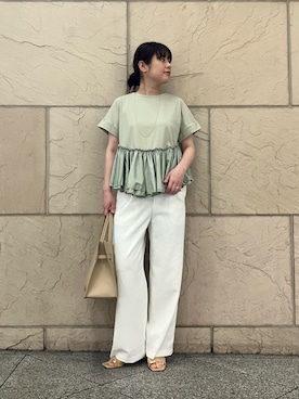 「URBAN RESEARCH ROSSO WOMEN（アーバンリサーチ　ロッソ）のアイテム（パンツ）」を使った、umedaさん（レディース・164cm）の春コーディネート