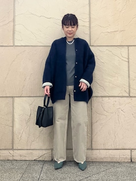 「upperhights（アッパーハイツ）のアイテム」を使った、umedaさん（レディース・164cm）の秋コーディネート