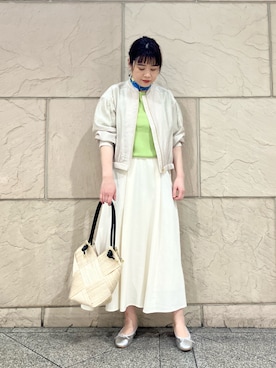 「URBAN RESEARCH ROSSO WOMEN（アーバンリサーチ　ロッソ）のアイテム（ブルゾン）」を使った、umediaさん（レディース・164cm）の春コーディネート