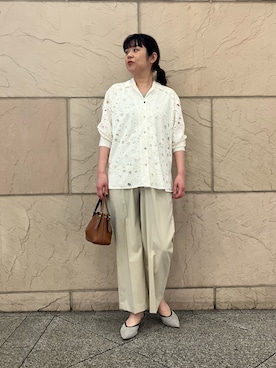 「URBAN RESEARCH ROSSO WOMEN（アーバンリサーチ　ロッソ）のアイテム（パンツ）」を使った、umedaさん（レディース・164cm）の春コーディネート