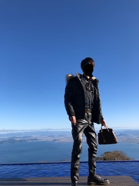 「GOSTAR DE FUGA（ゴスタール ジフーガ）のアイテム」を使った、suuさん（メンズ・171cm）の冬コーディネート