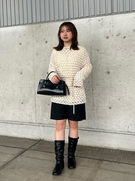 「KBF（ケイビーエフ）のアイテム（バッグ）」を使った、kotohaさん（レディース・156cm）の春コーディネート