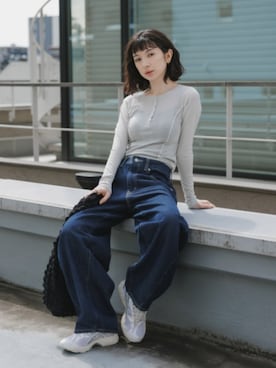 「MILLER（ミラー）のアイテム」を使った、NA♡さん（レディース・165cm）の春コーディネート