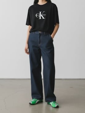 「Calvin Klein（カルバン・クライン）のアイテム（パンツ）」を使った、NA♡さん（レディース・165cm）の春コーディネート