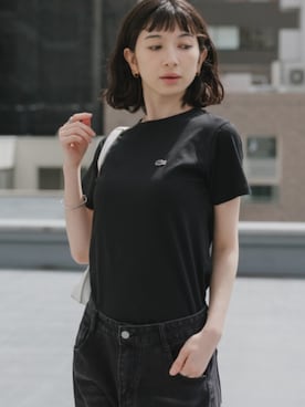 「LACOSTE（ラコステ）のアイテム」を使った、NA♡さん（レディース・165cm）の春コーディネート