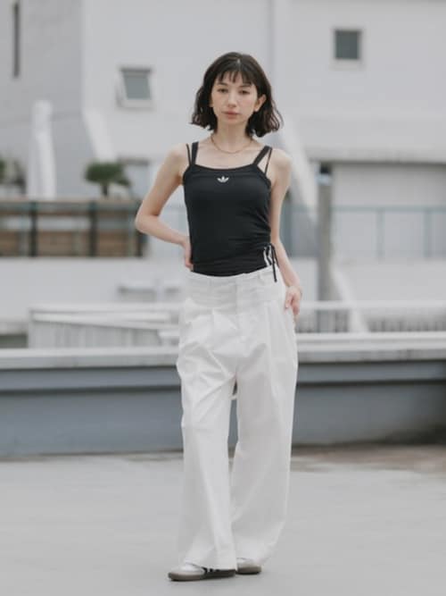 adidas（アディダス） タンクトップ ノースリーブ トレフォイルロゴ