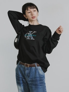 「Calvin Klein（カルバン・クライン）のアイテム」を使った、NA♡さん（レディース・165cm）の春コーディネート