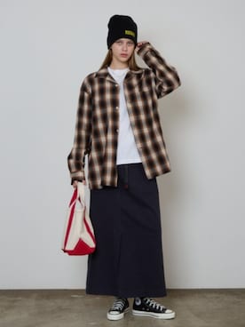 「FIVE BROTHER（ファイブブラザー）のアイテム」を使った、NA♡さん（レディース・165cm）の秋コーディネート