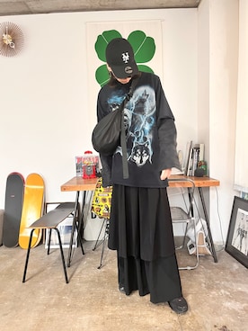「アイテム（キャップ）」を使った、taigaさん（メンズ・178cm）の夏コーディネート
