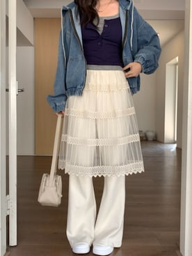 「Siel（シエル）のアイテム」を使った、NA♡さん（レディース・165cm）の秋コーディネート