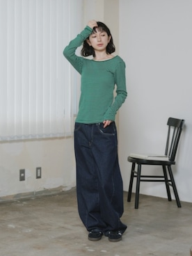 「MILLER（ミラー）のアイテム」を使った、NA♡さん（レディース・165cm）の春コーディネート