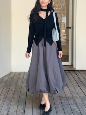 「Siel（シエル）のアイテム」を使った、NA♡さん（レディース・165cm）の秋コーディネート