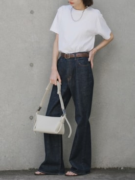 「Levi's（リーバイス）のLEVI'S/リーバイス スーパーバギーバレル デニムパンツ ワイド 2026年春夏（デニムパンツ、ブルー系）」を使った、NA♡さん（レディース・165cm）の春コーディネート