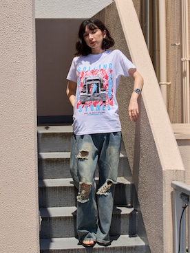 「ROOPTOKYO（ループトウキョウ）のアイテム」を使った、NA♡さん（レディース・165cm）の夏コーディネート