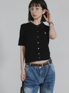 「Calvin Klein（カルバン・クライン）のアイテム（パンツ）」を使った、NA♡さん（レディース・165cm）の春コーディネート