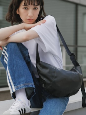 「GILDAN（ギルダン）のアイテム」を使った、NA♡さん（レディース・165cm）の春コーディネート