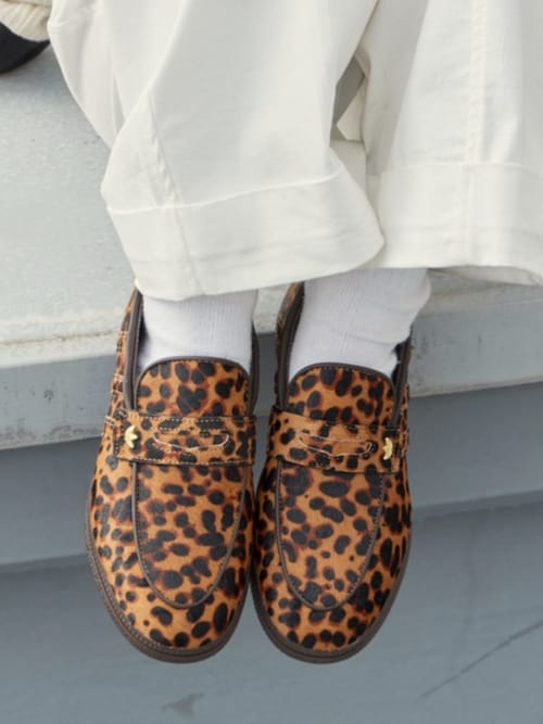 YELLO ローファー ヒョウ柄 Sサイズ 新品未使用 adidas（アディダス） ローファー HANDBALL SPEZIAL LOAFER W