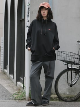 「FRUIT OF THE LOOM（フルーツオブザルーム）のアイテム」を使った、NA♡さん（レディース・165cm）の秋コーディネート