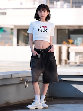 「ROOPTOKYO（ループトウキョウ）のアイテム」を使った、NA♡さん（レディース・165cm）の夏コーディネート