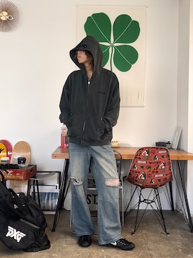 「Theater code（シアターコード）のアイテム」を使った、taigaさん（メンズ・178cm）の秋コーディネート