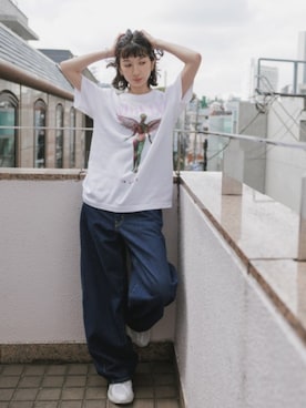 「GOOD ROCK SPEED（グッドロックスピード）のアイテム」を使った、NA♡さん（レディース・165cm）の春コーディネート