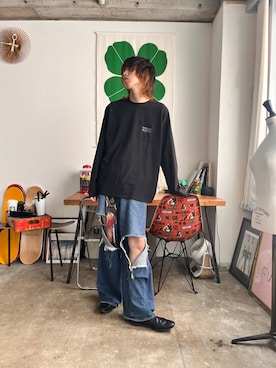 「UNIQLO（ユニクロ）のアイテム（パンツ）」を使った、taigaさん（メンズ・178cm）の夏コーディネート