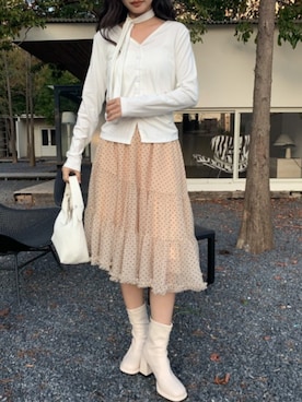 「Siel（シエル）のアイテム」を使った、NA♡さん（レディース・165cm）の秋コーディネート