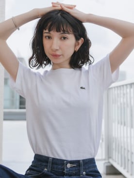 「LACOSTE（ラコステ）のアイテム」を使った、NA♡さん（レディース・165cm）の春コーディネート