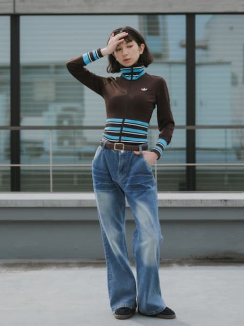 adidas（アディダス） ジャージ ビンテージ TT ハイ ニット リブ