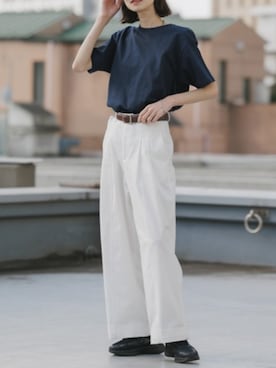 「Gramicci（グラミチ）のアイテム」を使った、NA♡さん（レディース・165cm）の春コーディネート