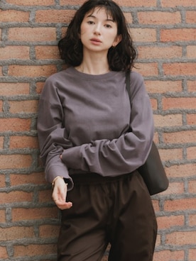 「FRUIT OF THE LOOM（フルーツオブザルーム）のアイテム」を使った、NA♡さん（レディース・165cm）の秋コーディネート