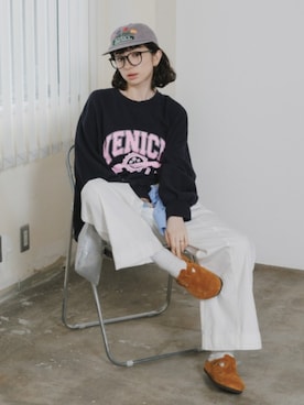 「Chick（チック）のアイテム」を使った、NA♡さん（レディース・165cm）の秋コーディネート