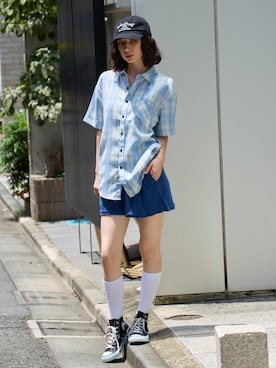 「ROOPTOKYO（ループトウキョウ）のアイテム」を使った、NA♡さん（レディース・165cm）の夏コーディネート