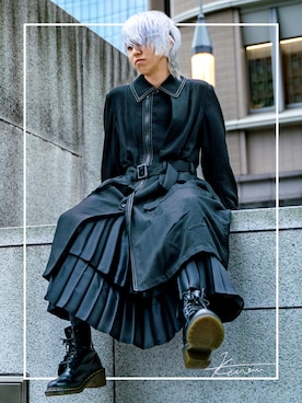 hakuhatsukunさんの（Yohji Yamamoto +Noir | ヨウジヤマモトプリュスノアール）を使ったコーディネート