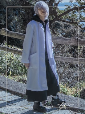 「ラフスタイル」｜「アイテム（その他アウター）」を使った、hakuhatsukunさん（メンズ・171cm）の春コーディネート