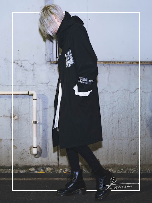 ハレ　嶋本丈士　フードコート　モッズコート　サイズM HARE（ハレ）の「HARE×嶋本丈士 コラボフォトフードコート(HARE