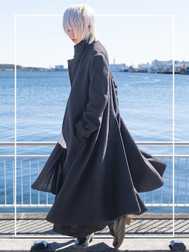 「Yohji Yamamoto（ヨウジヤマモト）のアイテム（ジャケット/アウター）」を使った、hakuhatsukunさん（メンズ・171cm）の春コーディネート