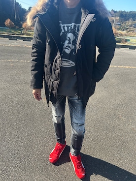 「アイテム（トップス）」を使った、にしぐちさん（メンズ・170cm・40代）の秋コーディネート