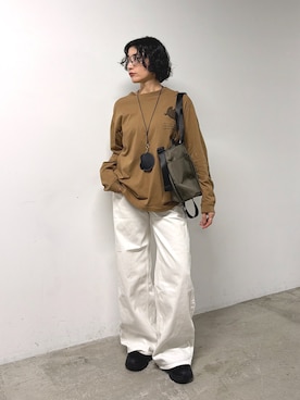 「ear PAPILLONNER（イアパピヨネ）のアイテム」を使った、saecouchiさん（レディース・163cm）の夏コーディネート